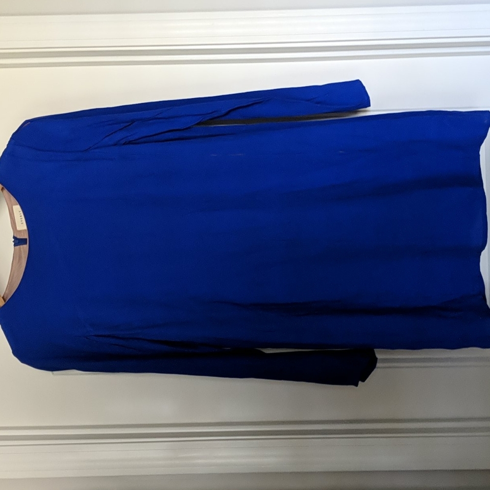 Royal blue long sleeved dress